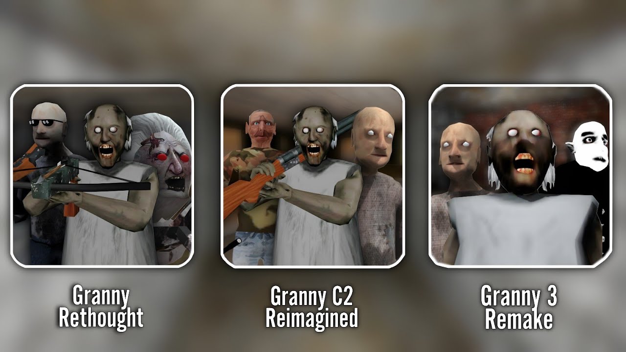 Granny 1 2 3 - All Latest Remakes - Full Gameplay