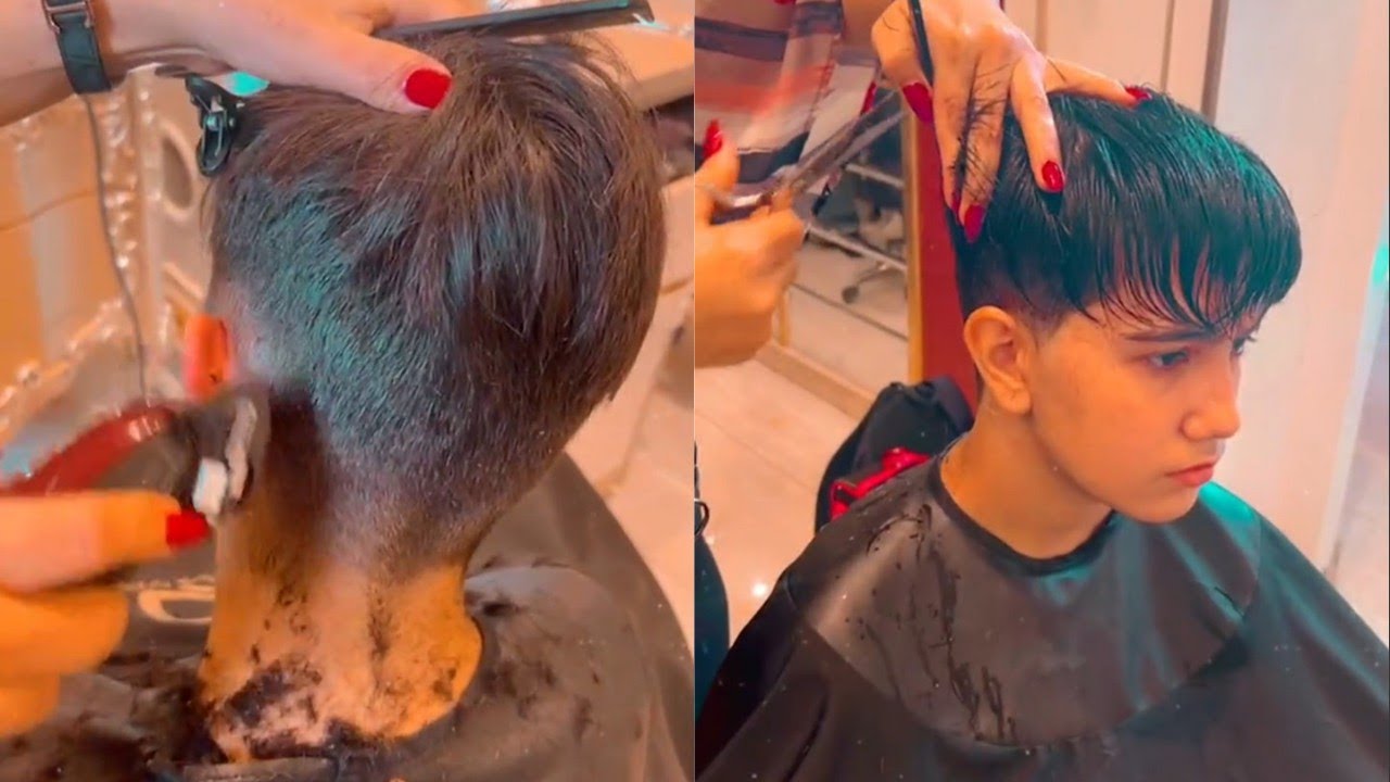 Pixie haircut for summer ✂️ Super short haircut for girls