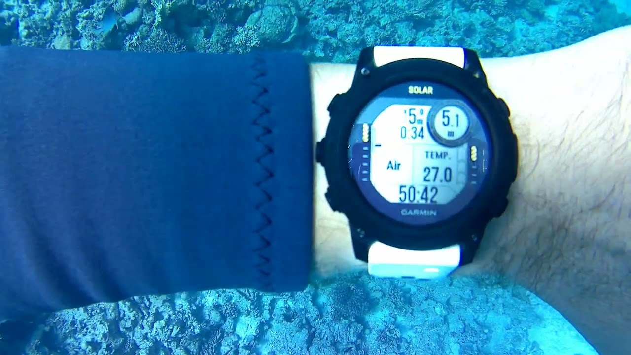 Garmin Descent G1 Solar Safety stop.