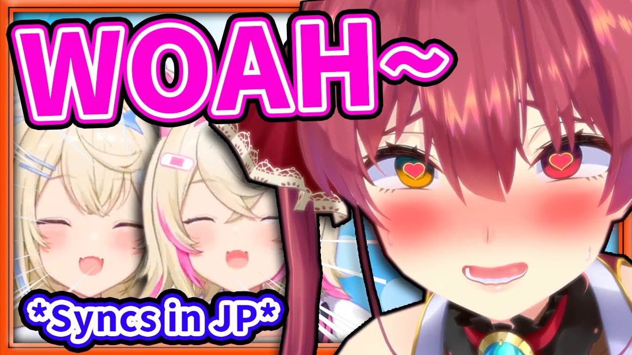 Marine BREAKS When FuwaMoco Perfectly Synchronized in&nbsp;Japanese! 【Hololive】