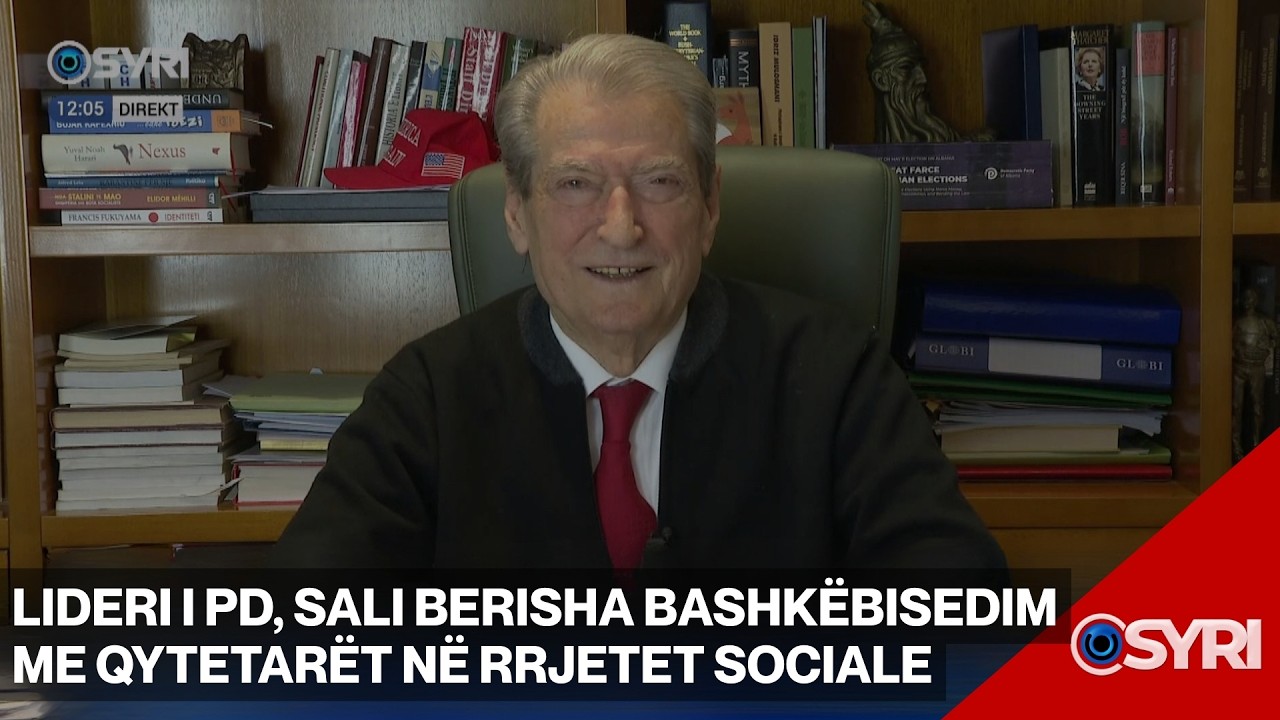 Lideri i PD, Sali Berisha bashkëbisedim me qytetarët në rrjetet sociale
