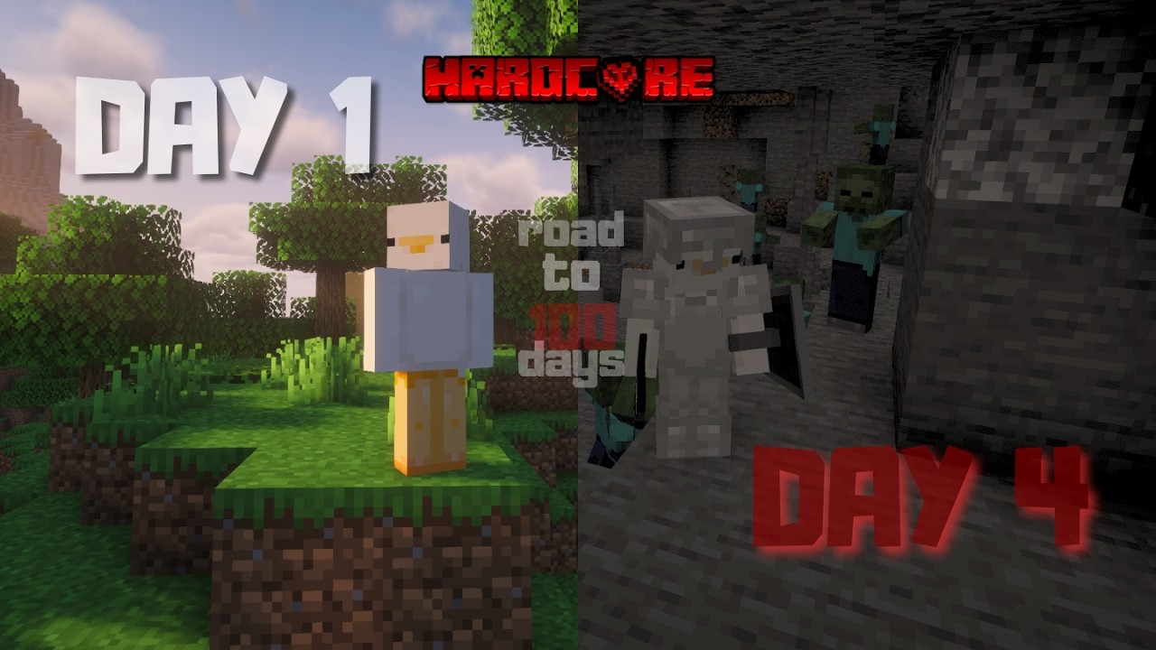 Road to 100 Days in Minecraft Hardcore! (1/?)