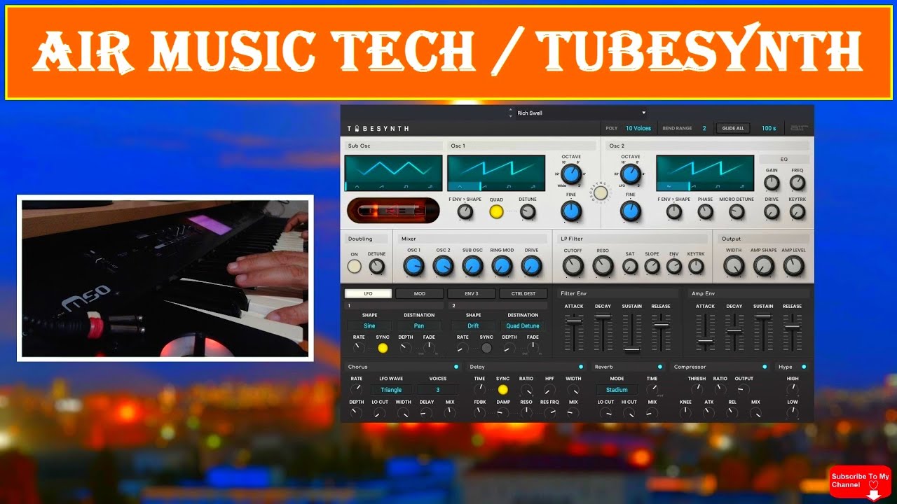 AIR Music Tech / TubeSynth / Full Factory Presets Demo Sound / Synth / Lead / Pad / Bass / FX
