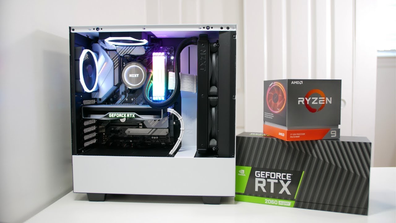 CLEAN Ryzen 9 3900X + RTX 2060 Super Video Editing PC Build Timelapse