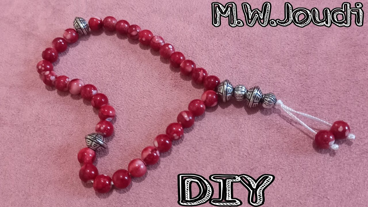 how to make tasbih from 33 beads📿