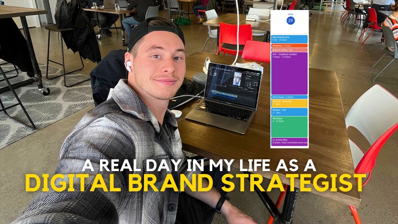 Day in my life as a digital brand strategist creating content for a CEO's personal brand in Calgary