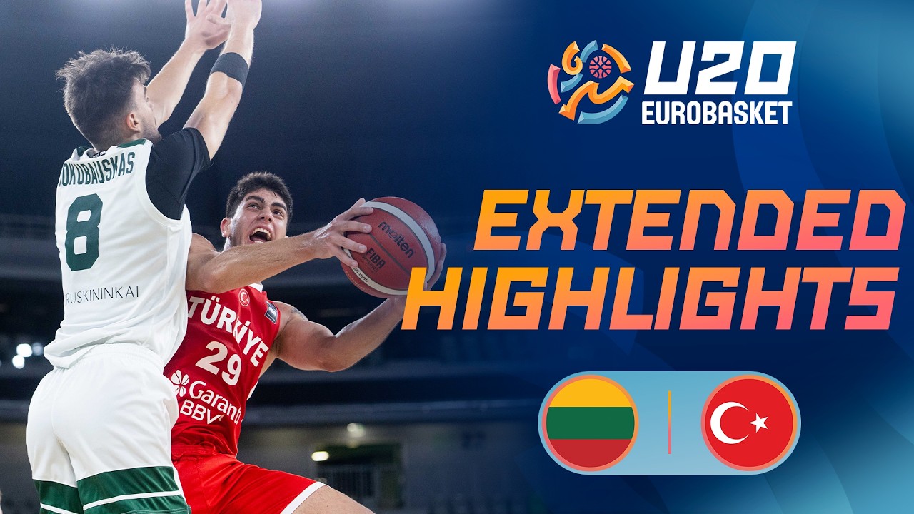 Round of 16: Lithuania 🇱🇹 vs T&uuml;rkiye 🇹🇷 | Extended Highlights | FIBA U20 EuroBasket 2026