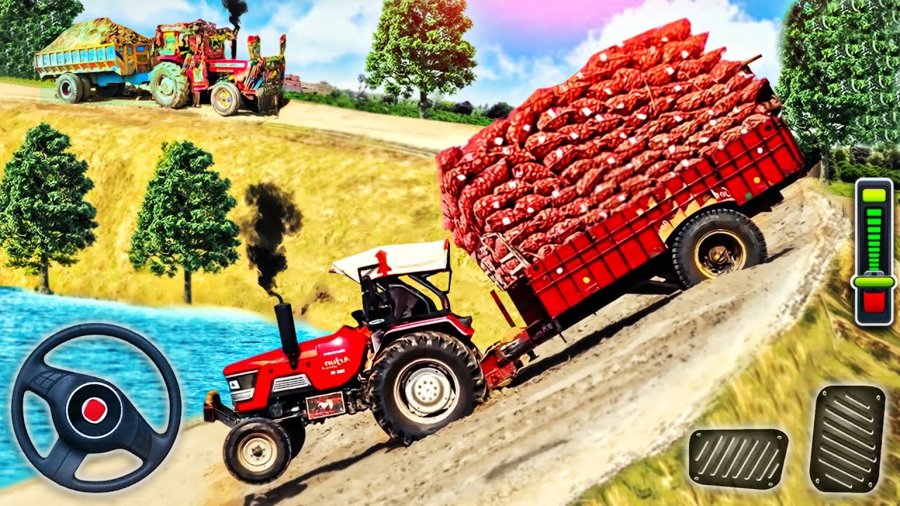 Heavy Tractor Trolley 3D - Farming Tractor Driver - Android GamePlay
