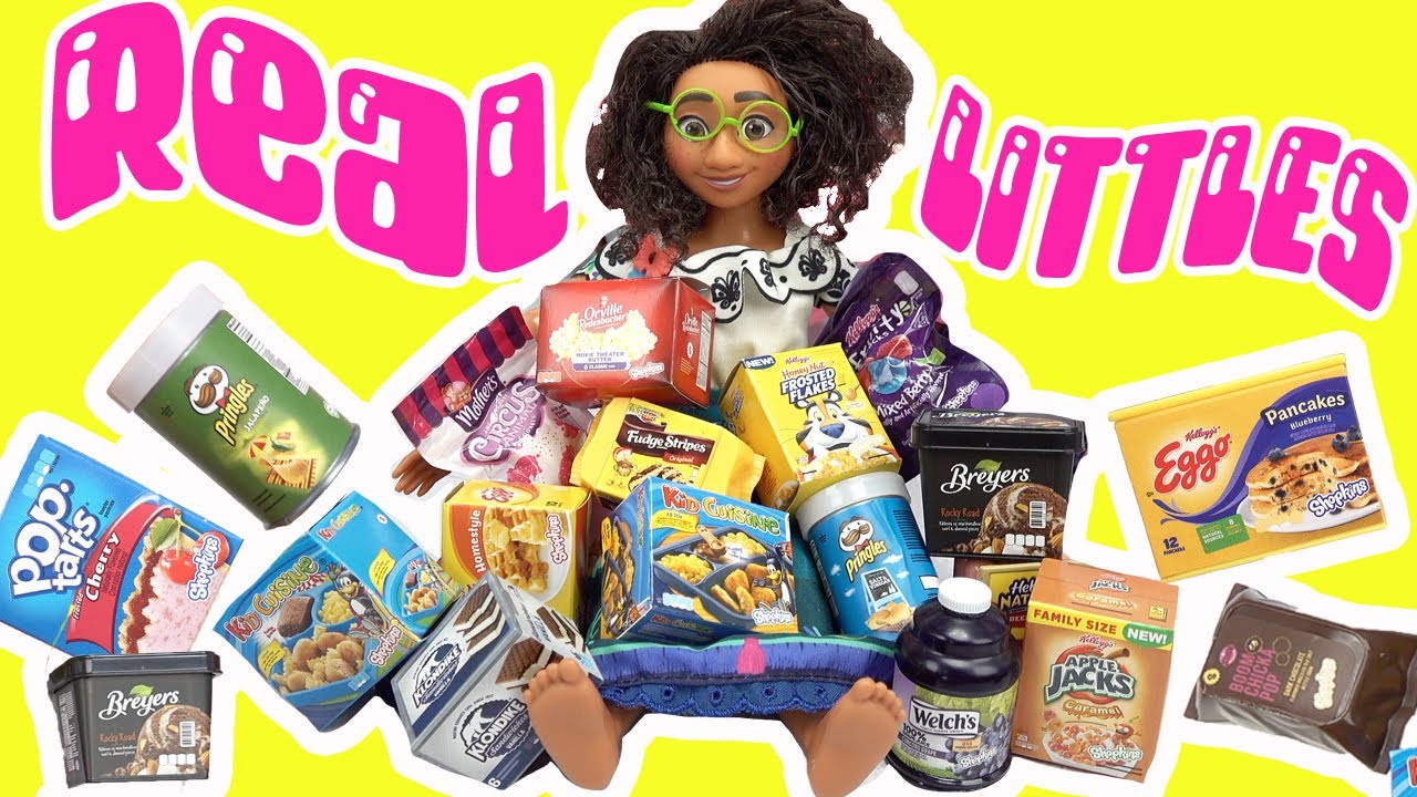 Disney Encanto Mirabel and Luisa Dolls Stock Grocery Store with Shopkins Real Littles