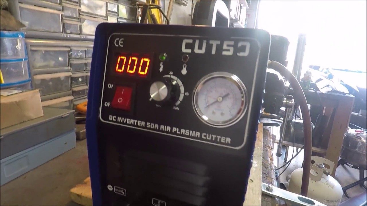 Плазмарез CUT-50 в работе. Режет металл как масло. Plasma cut 50 test.