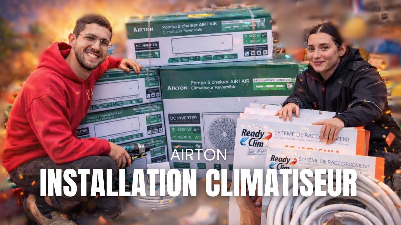 On installe un climatiseur réversible AIRTON Quadrisplit ! ❄️🔥