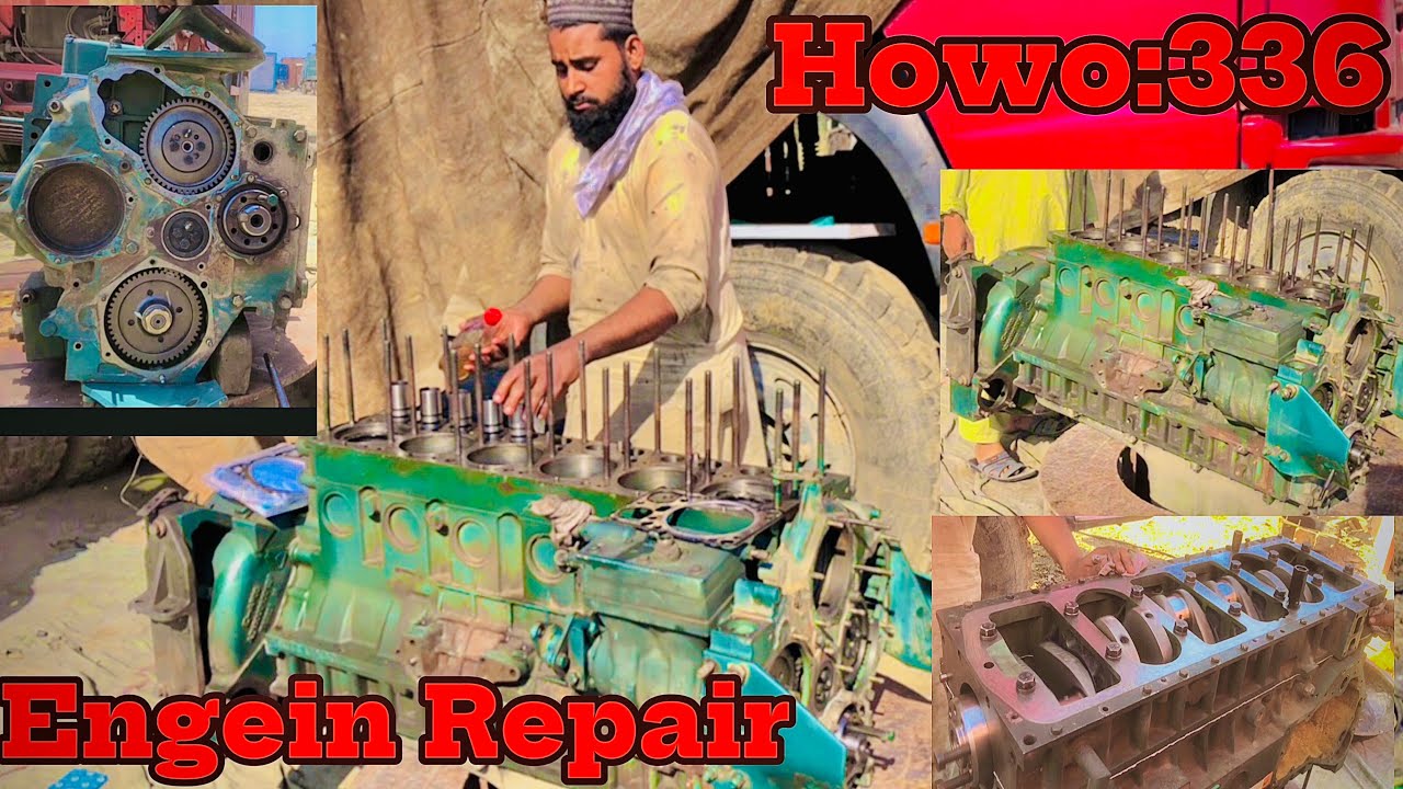 SINOTRUCK HOWO ENGINE OVERHAUL FULL PROCESS:ASSEMBLING ENGINE WD615.46HOWO ENGINE part:2(14 Vlog)
