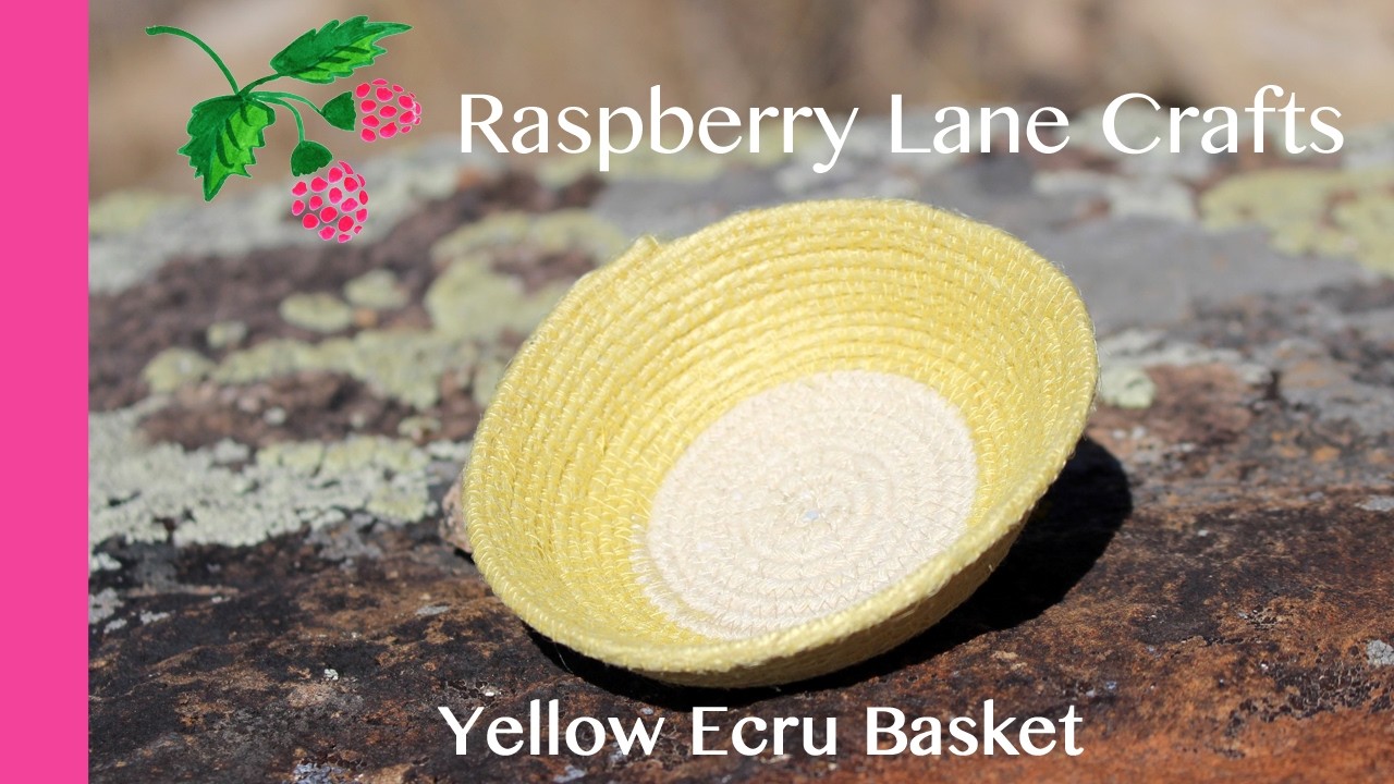 Yellow Ecru Artisanal Basket