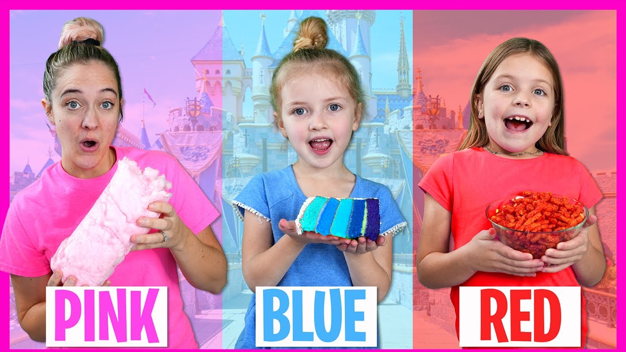 Jedz tylko jednokolorowe jedzenie w Disneylandzie z Kin Tin i Roro! Atrakcje, Myszka Miki, wyzwania