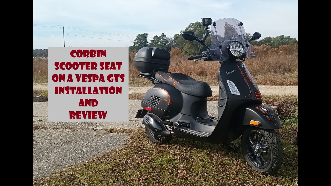 Обзор сиденья Corbin Scooter Seat для Vespa GTS