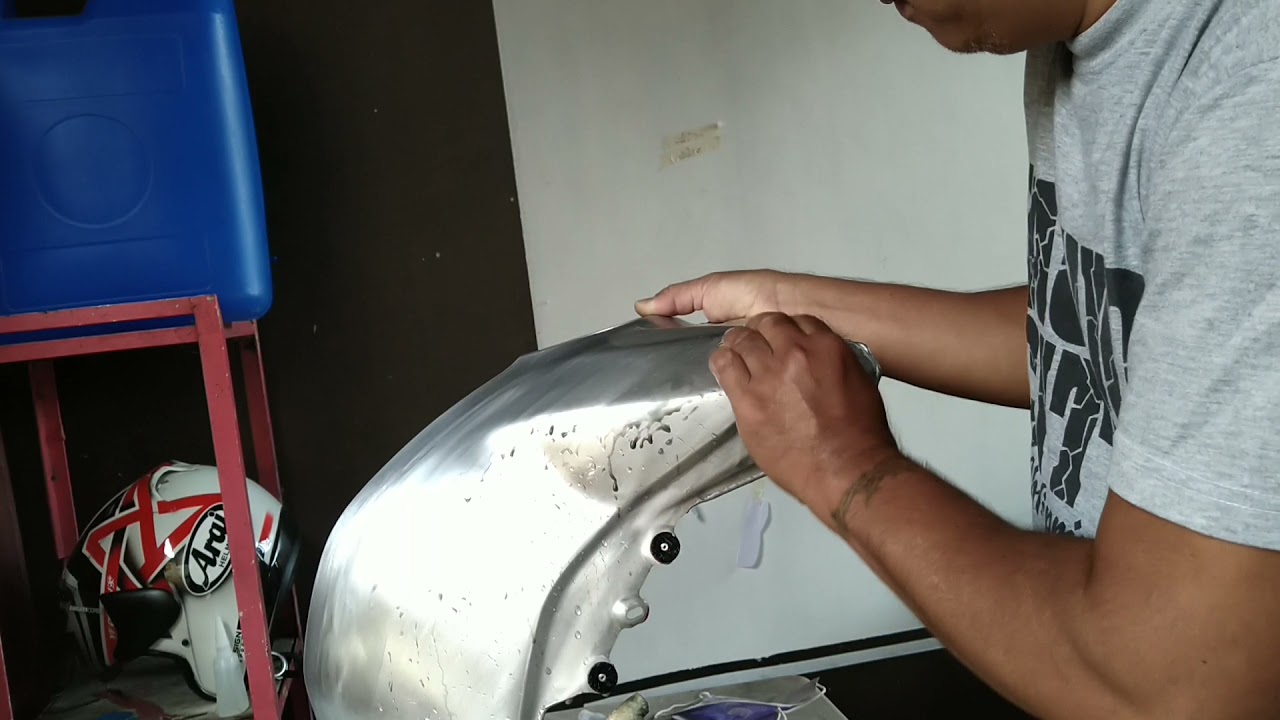 How to make alluminum brush tank of#ducati#panigale#streetfighterv4s
