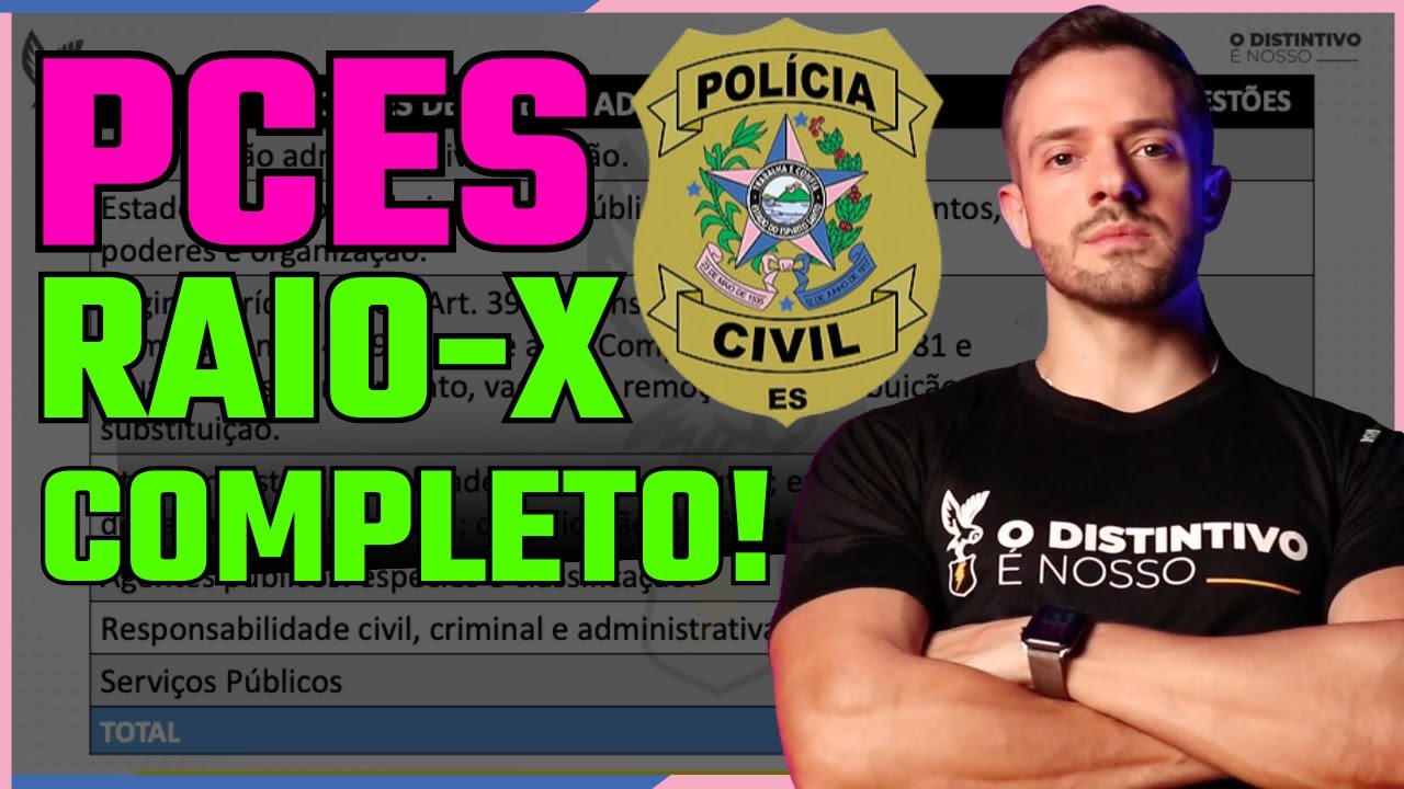 Concurso PC ES INVESTIGADOR: O que cai mais? Confira o RAIO-X completo do último edital!