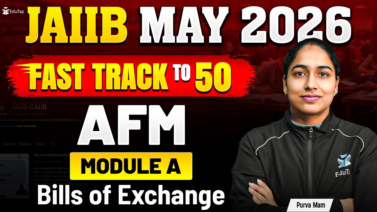 JAIIB AFM Free Online Classes 2026 | Bills of Exchange MCQ Practice | JAIIB May 2026