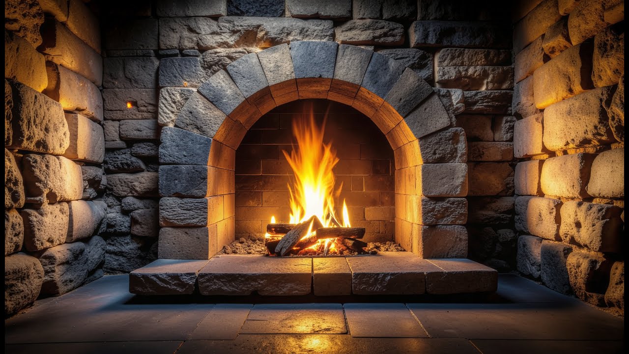Medieval Hearth at Night 🔥 Firelight Ambience for Deep Sleep, Study & Calm (2 Hours)