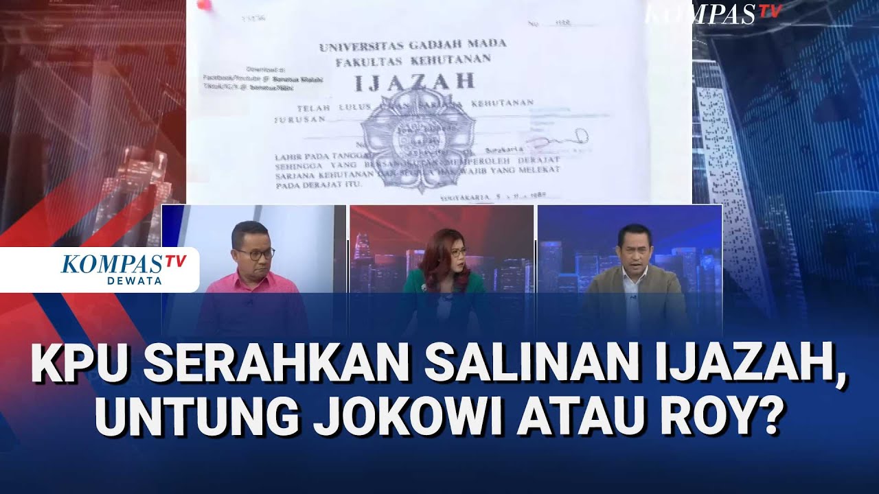 Debat! Salinan Ijazah Jokowi Tanpa Sensor Diterima, Siapa yang Paling Diuntungkan