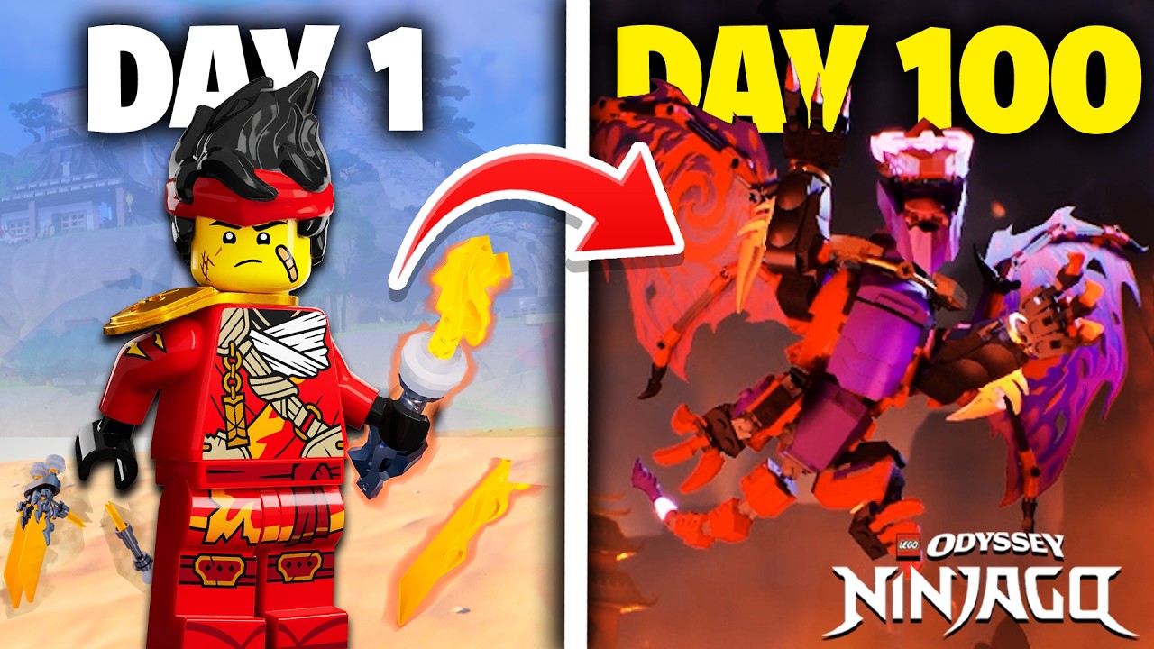 Я пережил 100 дней в NINJAGO, часть 2, в LEGO Fortnite Odyssey!