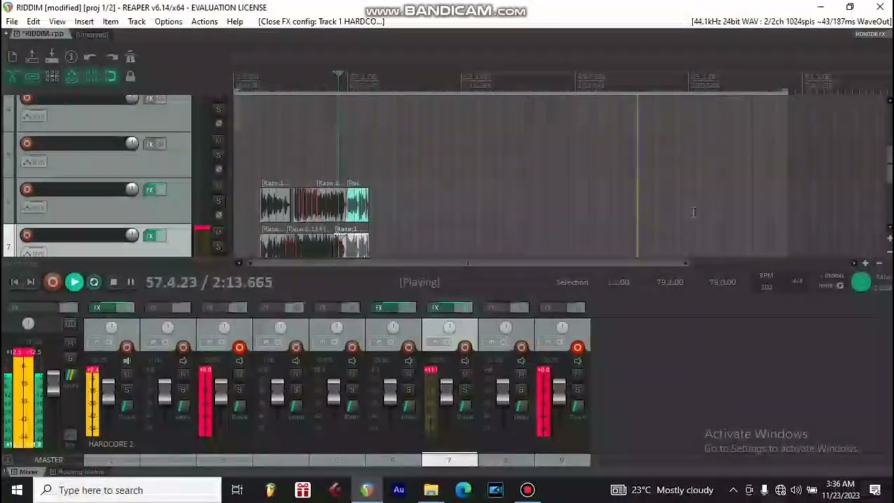 You can make dancehall beat using Reaper