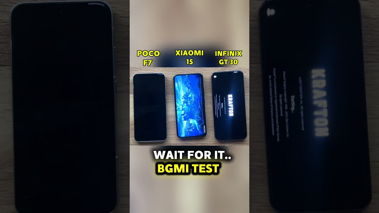 POCO F7 Vs XIAOMI 15 Vs INFINIX GT 30 🔥 ULTIMATE BGMI TEST! Which One Wins? 🎮
