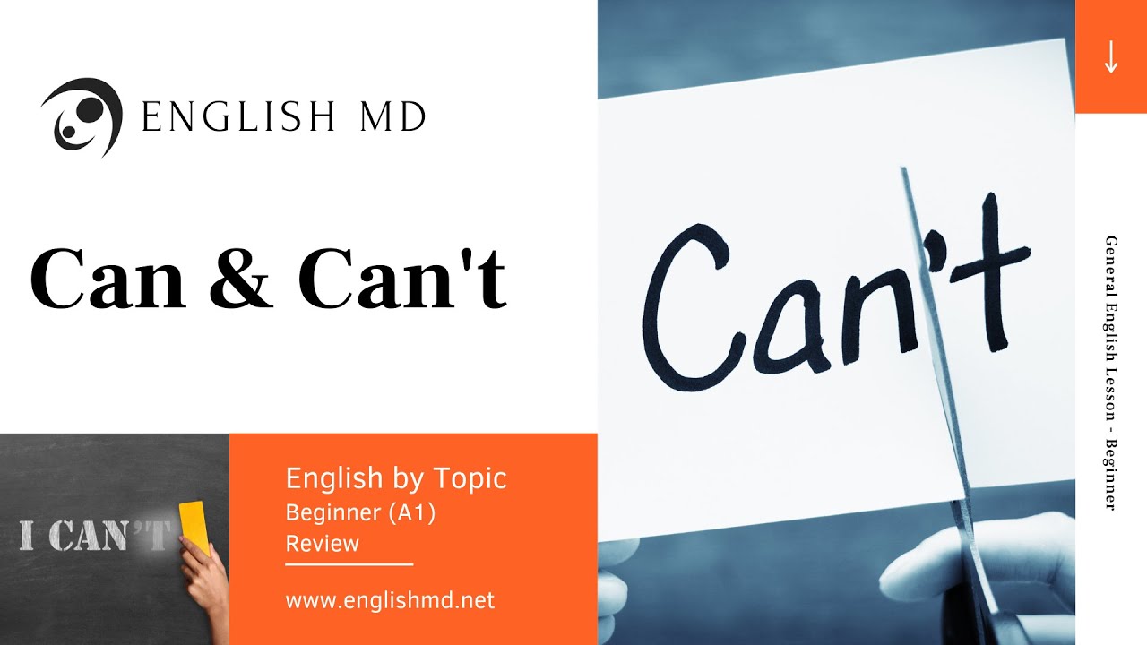 Can and Can't | Speaking about Abilities in English | Beginner English for ESL Adults & Teens (A1)