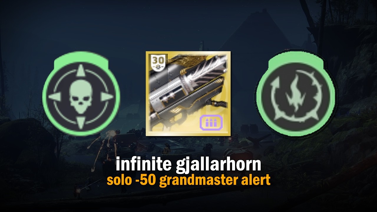Infinite Gjallarhorn vs -50 Solo GM Alert [Destiny 2]