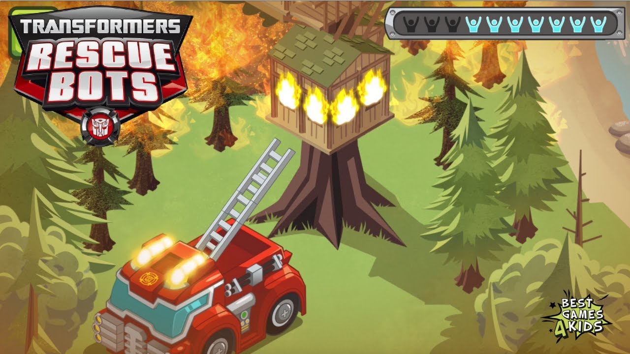 Transformers Rescue Bots: Hero Adventures #141 | HEATWAVE Wildfires MISSION! By Budge
