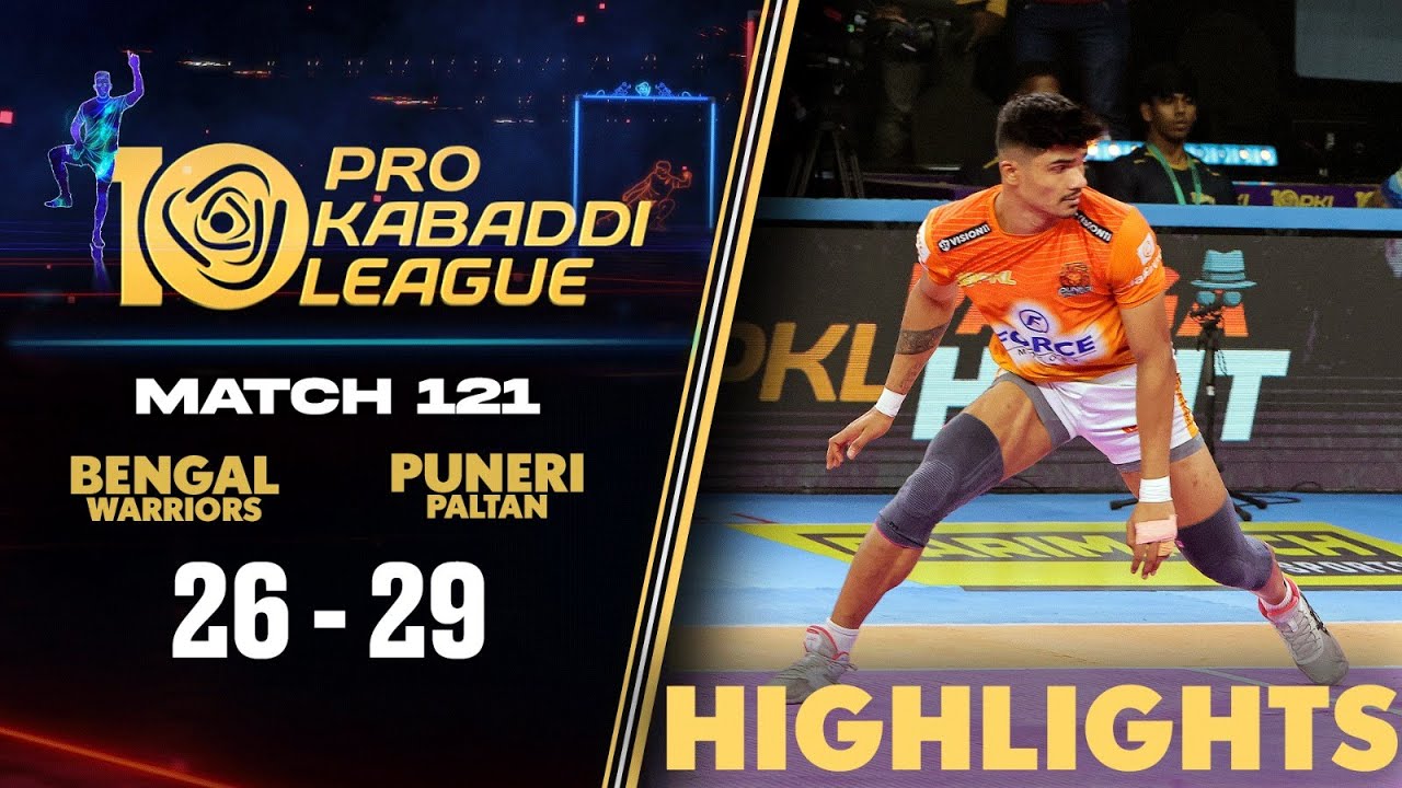 Puneri Paltan end Kolkata Leg with a win Over Hosts | PKL 10 Highlights Match #121