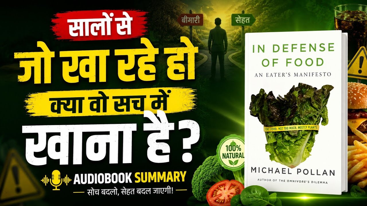 In Defense of Food | Hindi Audiobook Summary | How to Eat Right Without Dieting? |How to Eat food