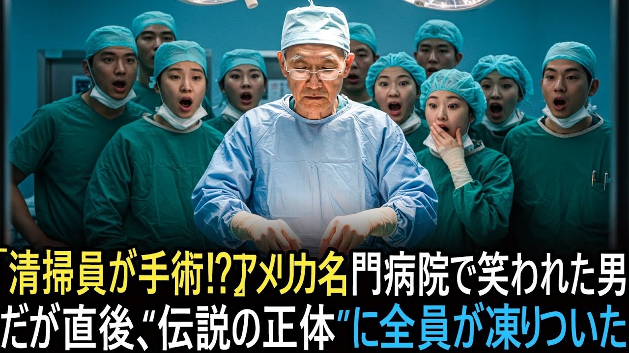 「こんな清掃員に手術なんて任せられるか！」アメリカの名門病院で嘲笑された老人。だが彼は伝説の外科医