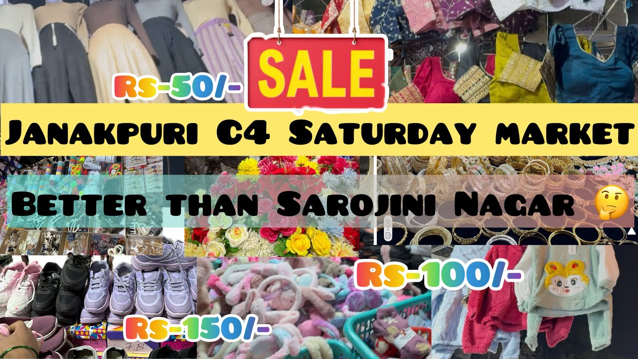 C4E Janakpuri Saturday Market|| C4E Janakpuri Market|| Saturday Market #shopping #market #trending 