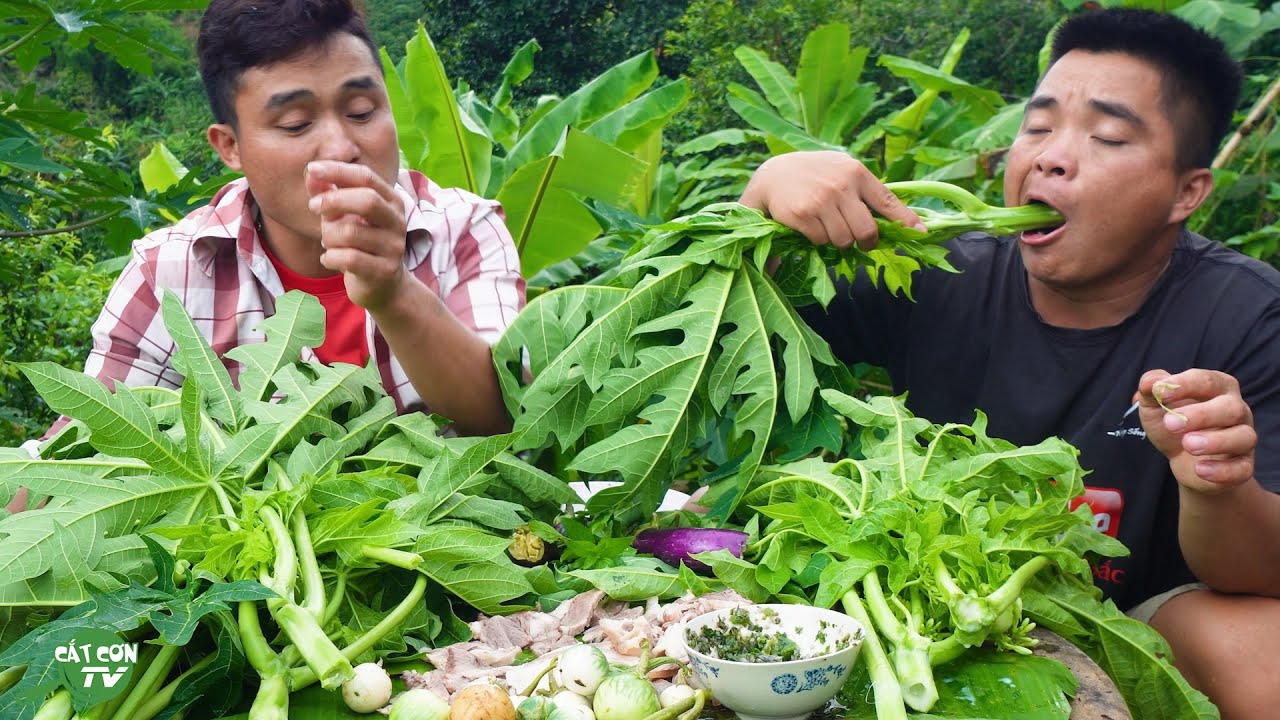 MUKBANG 30 BATANG PEPAYA MENTAH + SAMBAL BAWANG SUPER PEDAS🔥