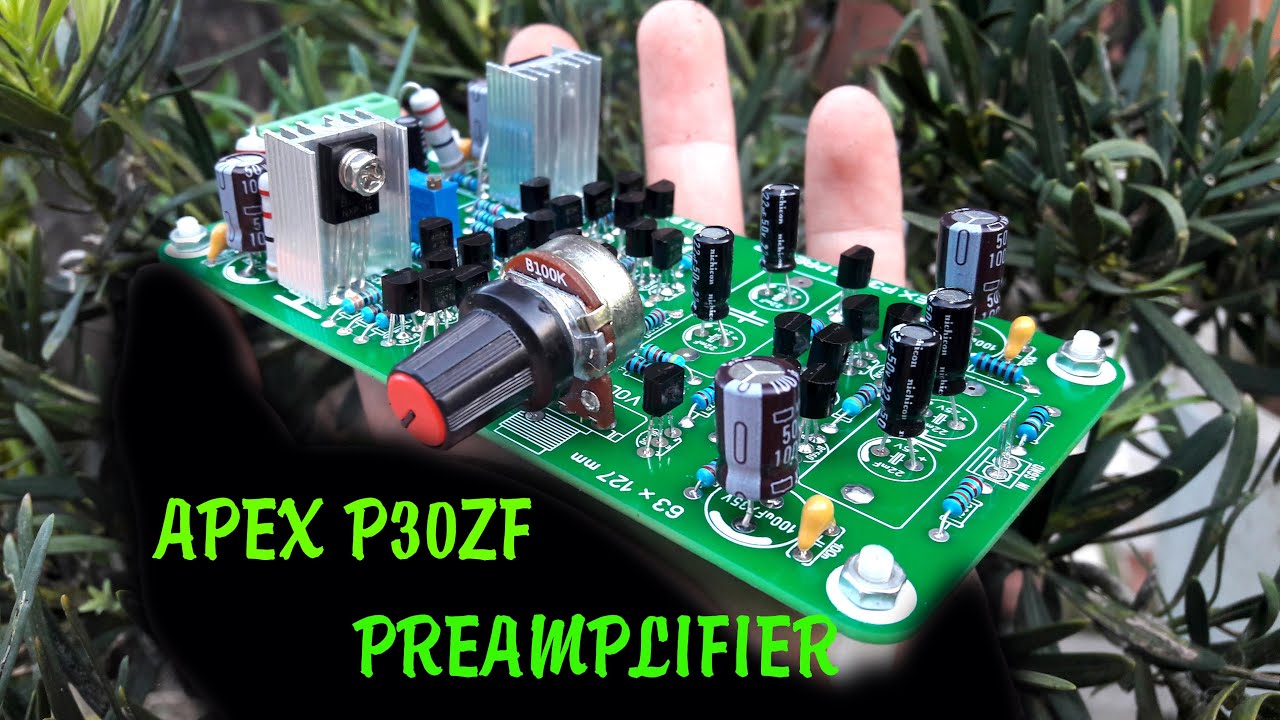 DIY Audio Amplifier APEX PREAMP P30ZF