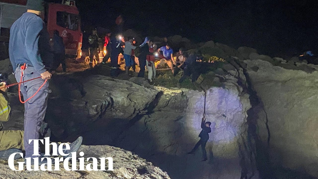More than 90 people rescued from seas off Greek islands