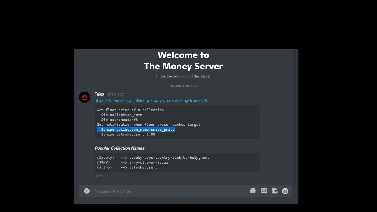OpenSea API with Discord WebHooks Script | Python