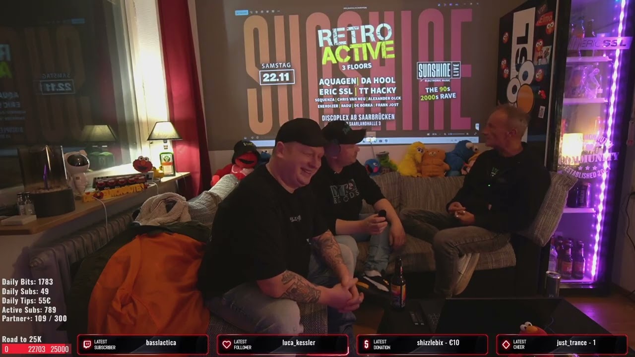 Retro Active Special bei Eric SSL mit Chris van Neu & Enerdizer