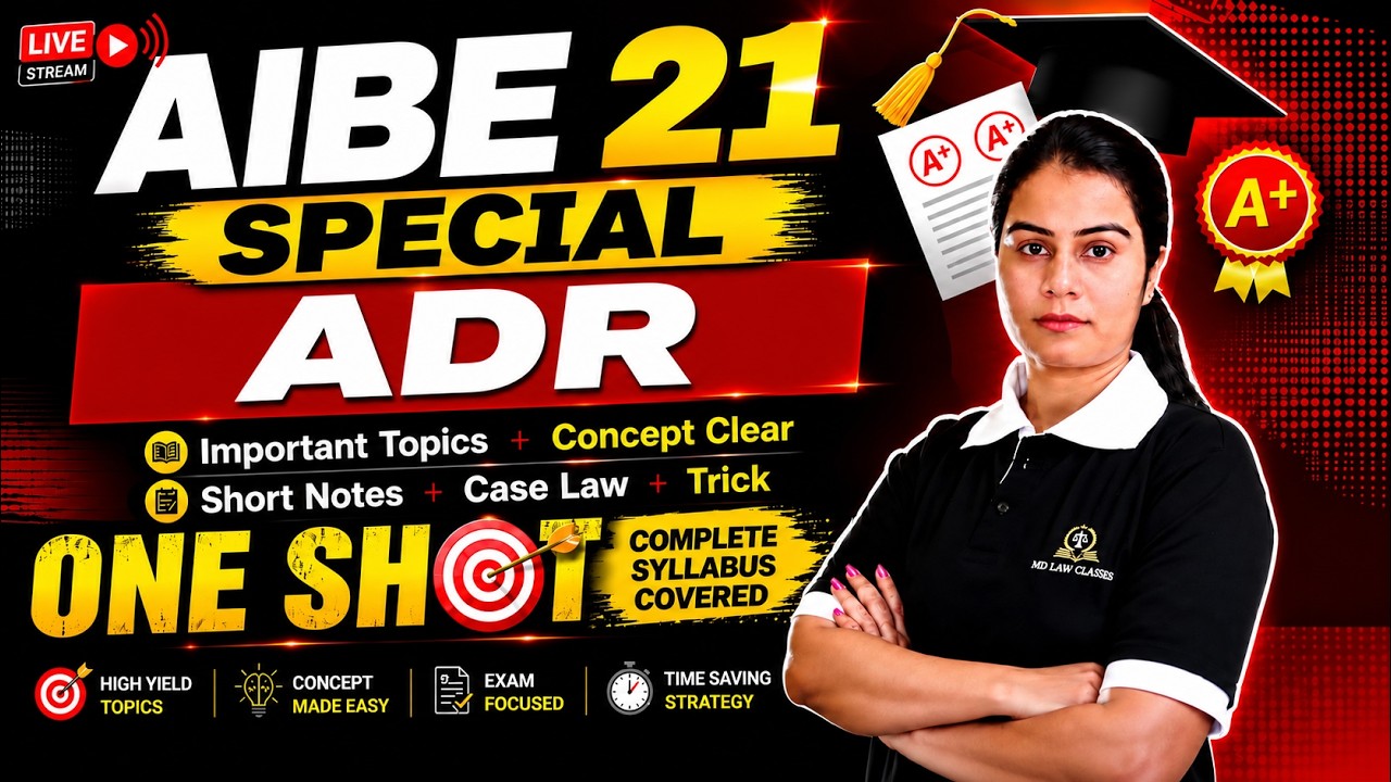 ADR IN ONE SHOT | MD LAW CLASSES
