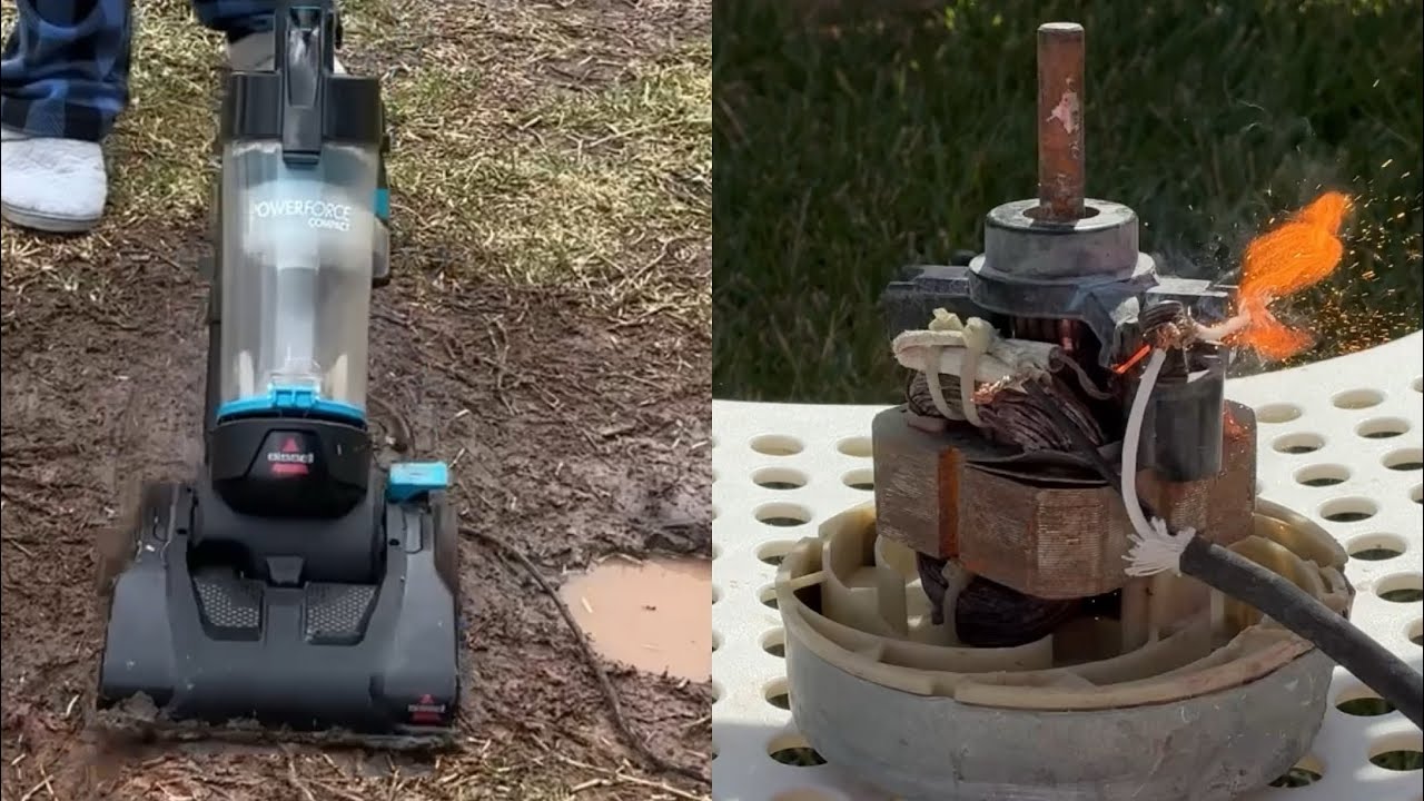 Bissell Powerforce compact vacuum destruction 
