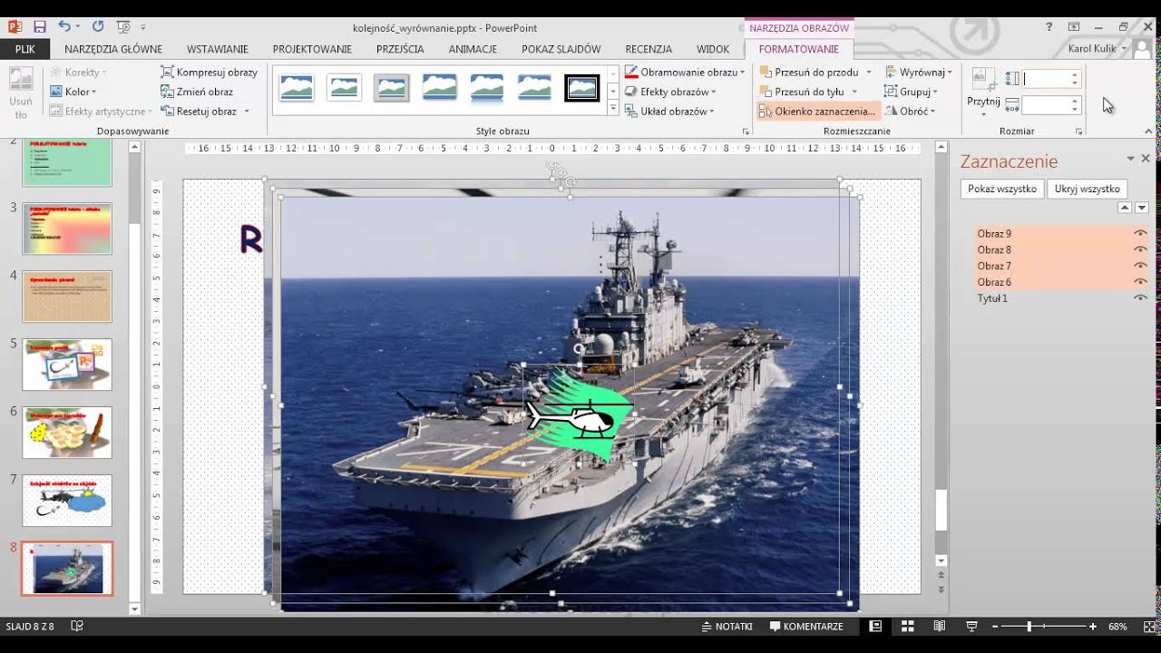 Kurs PowerPoint - [lekcja #2.8] - Kolejność i wyrównanie