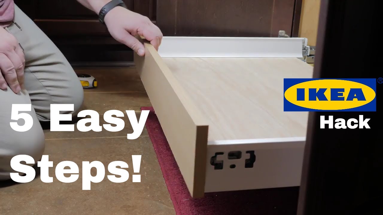 Как сделать выдвижные полки из ящиков IKEA — простой лайфхак от IKEA для организации пространства...