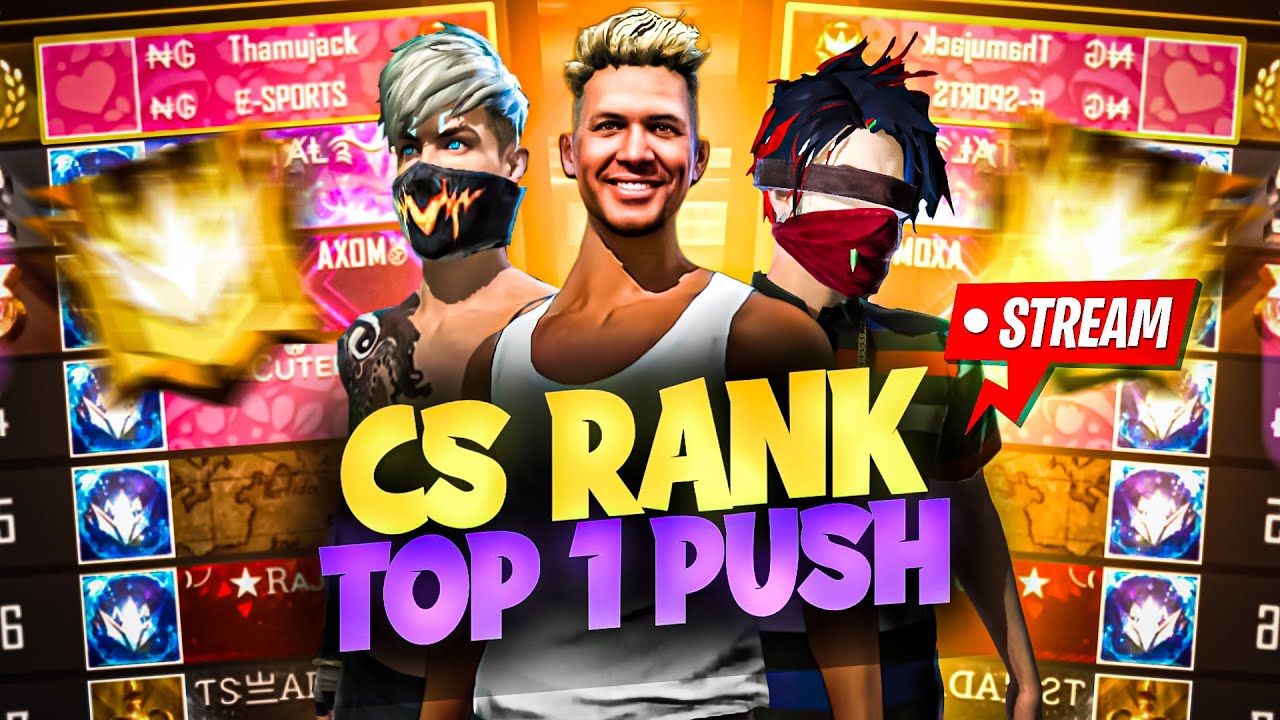 PUSH TO TOP 1 GRANDMASTER -CS RANKED LIVE NONSTOP GAMING GUILD TEST #NONSTOPGAMING - FREE FIRE LIVE