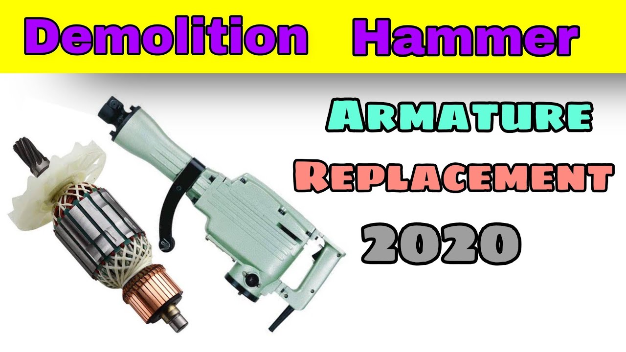 Demolition Hammer 1900W Armature Replacement 2020||How To Fix|| #demolitionhammer #howtofix