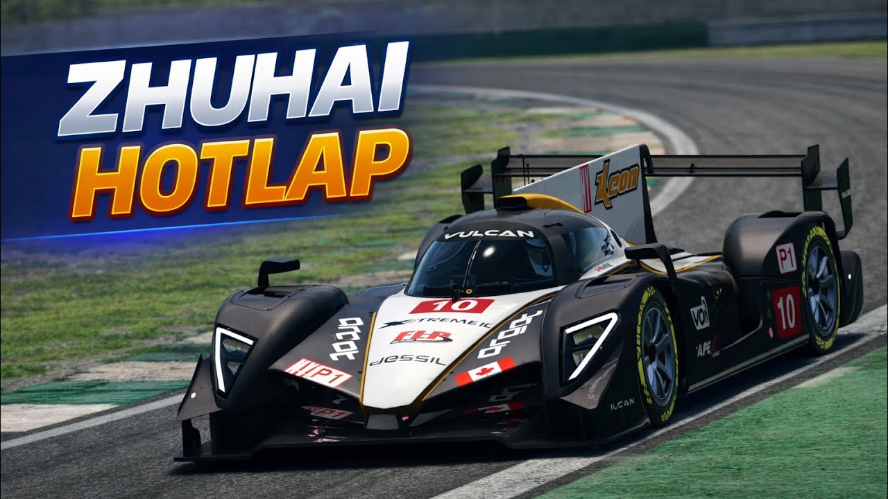 Zuhai hotlap 1:30.720 in Project cars 2 with RWD lmp2 Gameplay