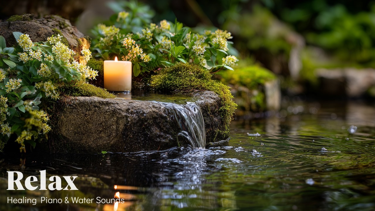 Japanese Garden Water Sounds 🌿 Calm Mind Music for Anxiety, Meditation & Sleep