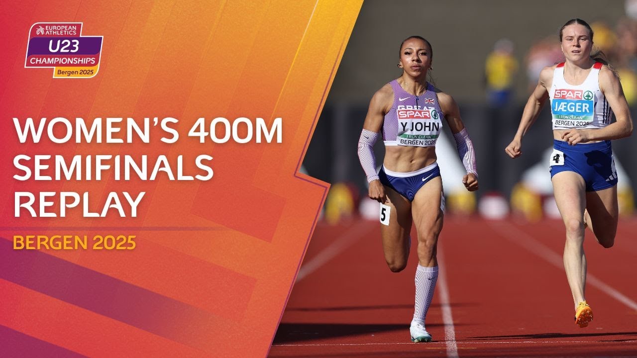 Rivalry Reignited! ⚡️ 400m semi-final replay | Bergen 2025 European Athletics U23 Championships