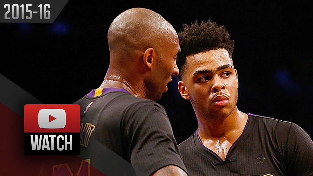 Kobe Bryant & D'Angelo Russell Full Highlights at Nets (2015.11.06) - SICK!
