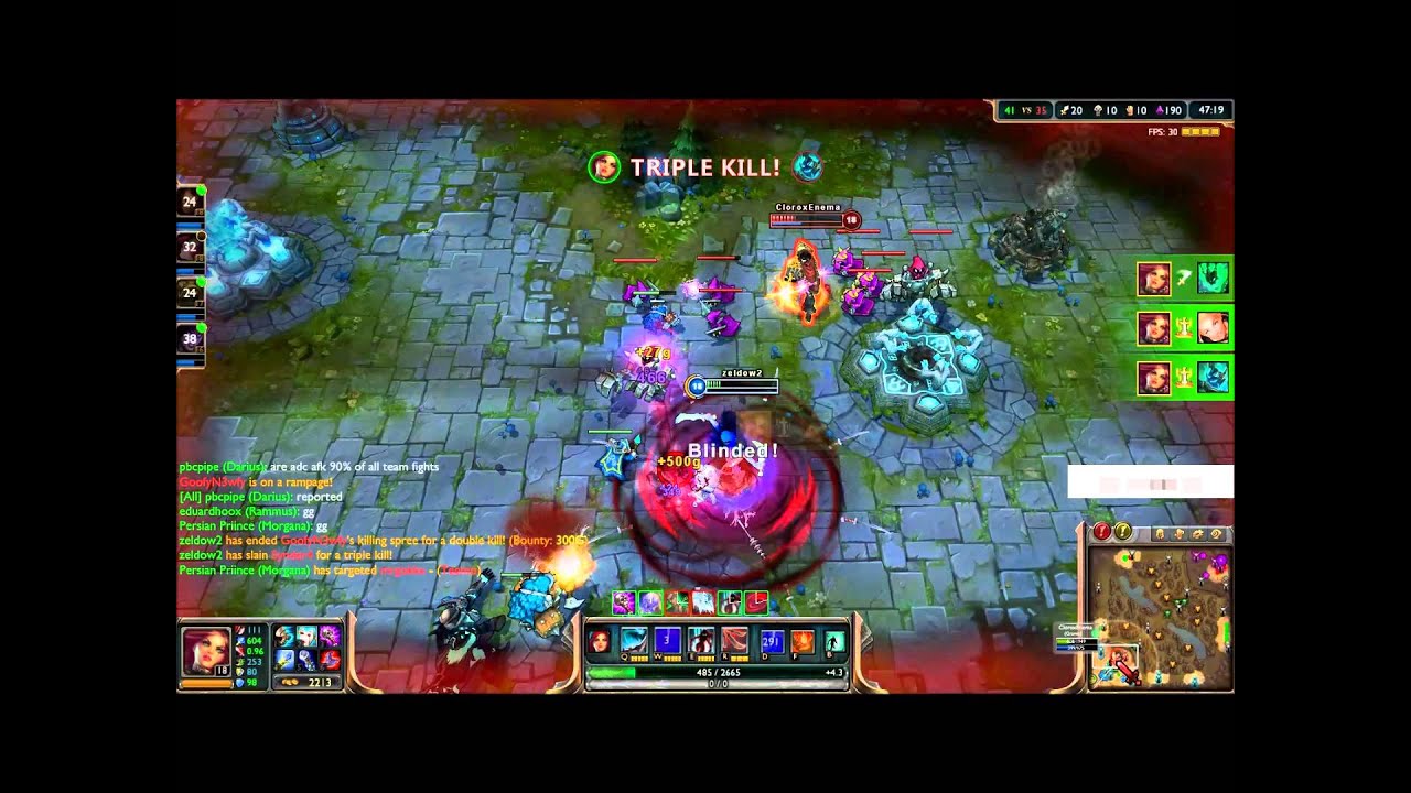 Katarina 1vs5 pentakill (Ranked)